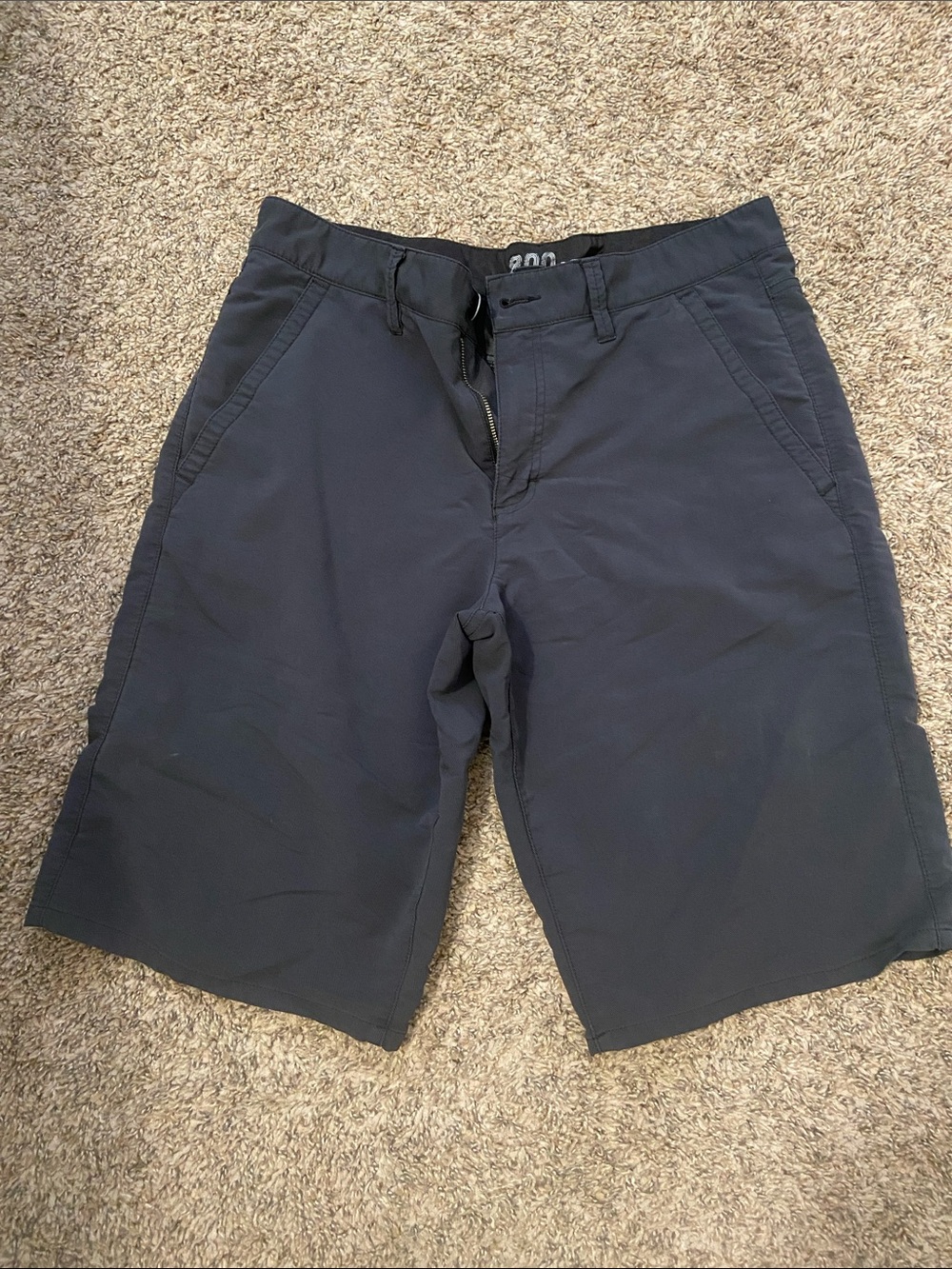 ☀️ 🎃 Tony Hawk Men's Black Flat-Front Casual Shorts